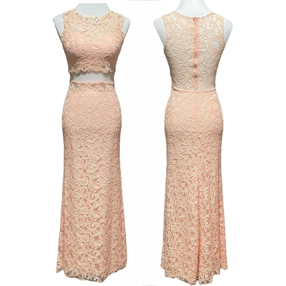 Pretty Dancing Queen Sequined Lace Dress!  XS